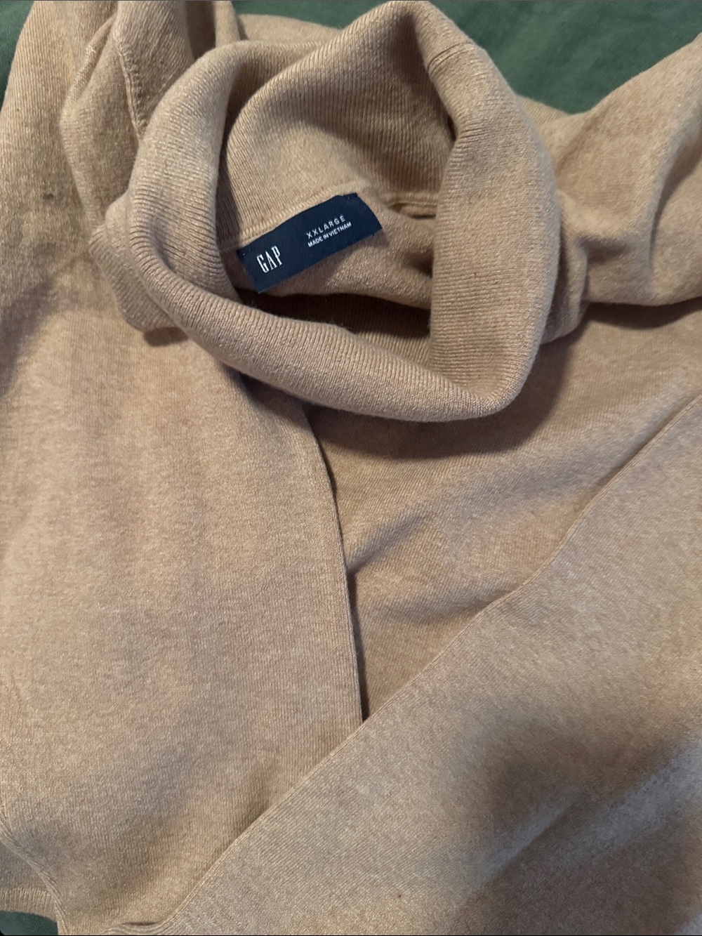 GAP Women's Turtleneck Sweater - Light Taupe